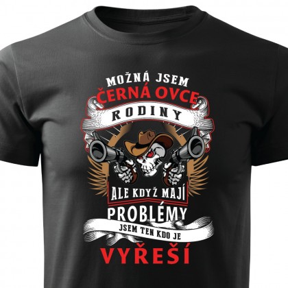 tričko Černá ovce rodiny